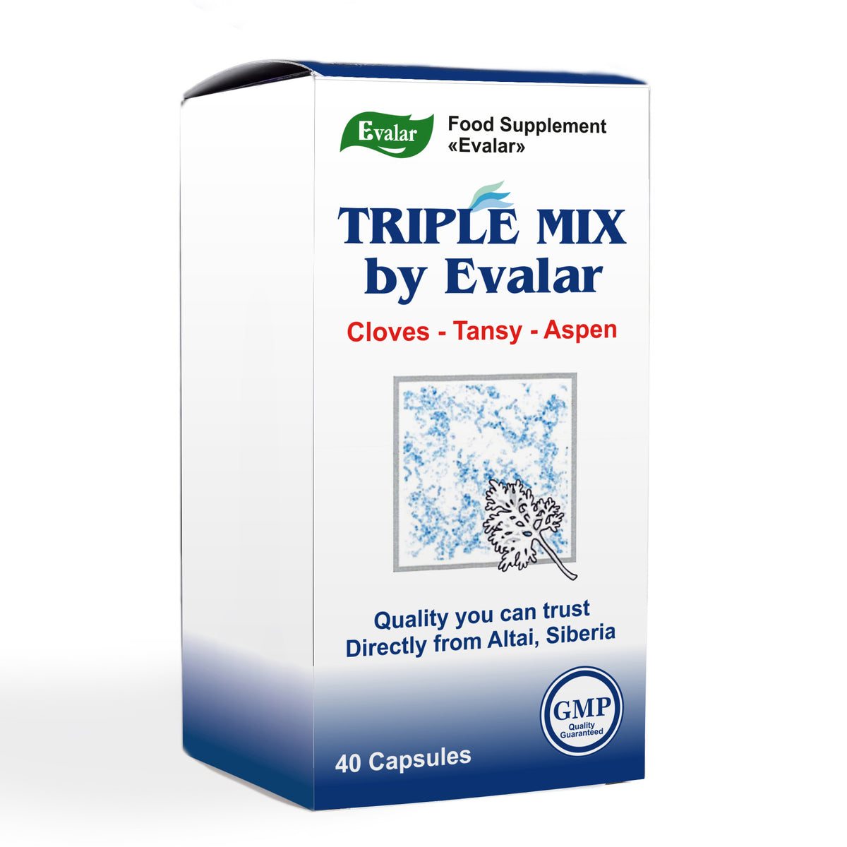 Cloves, Tansy & Aspen Herbal Mix – Evalar 40 Capsules