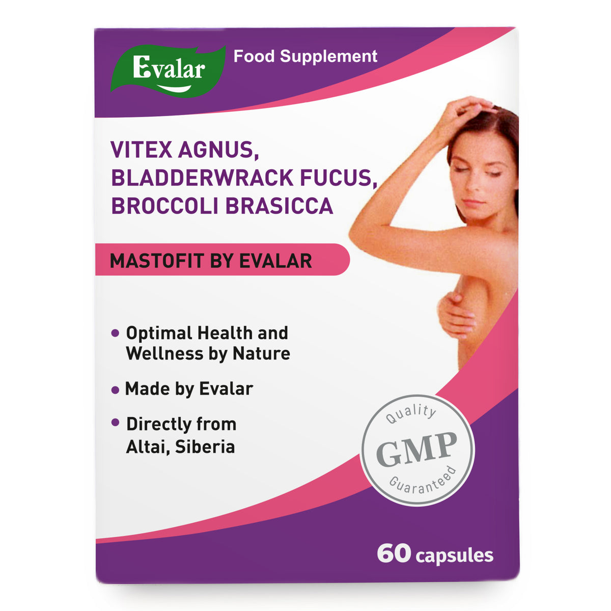 Vitex Chaste Tree Bladderwrack Fucus Extract Mastofit Herb by Evalar 100 Tab