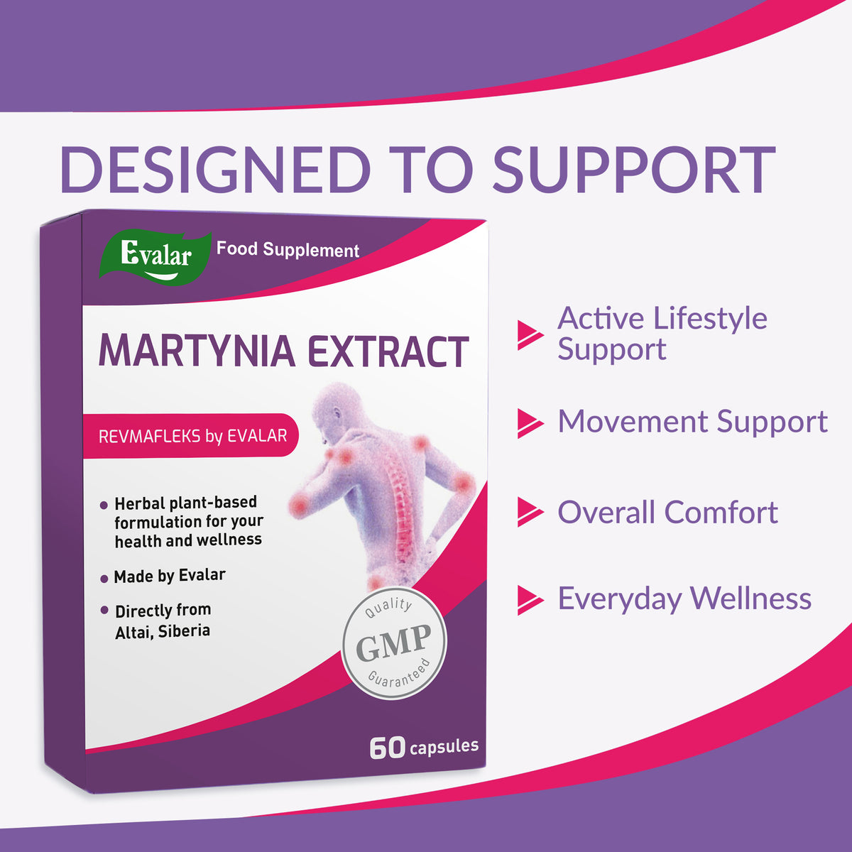 Evalar Martynia Extract Devil's Claw Herb by Evalar 60 Caps