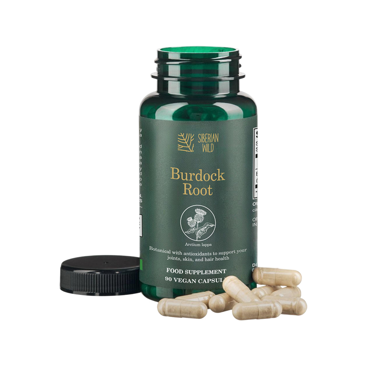 Siberian Wild Burdock Root Capsules – 1200mg