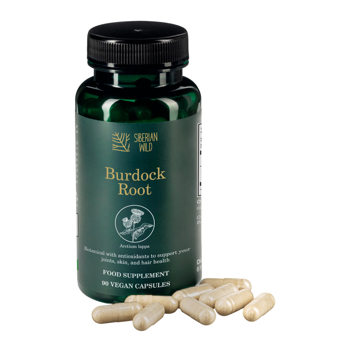 Siberian Wild Burdock Root Capsules – 1200mg