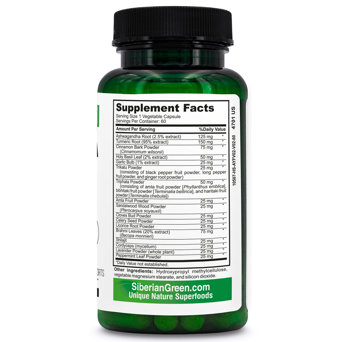 Ashwagandha & Shilajit Capsules with Turmeric - Ayurvedic Complex (60 Caps)