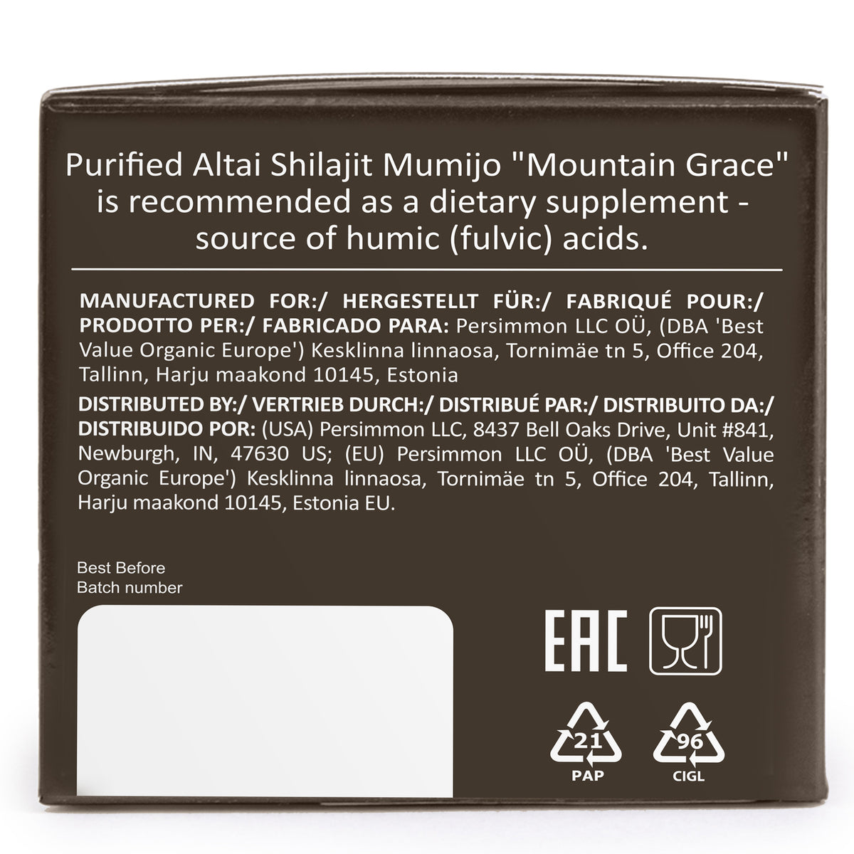 Siberian Green Altai Shilajit – 100g of Pure Resin