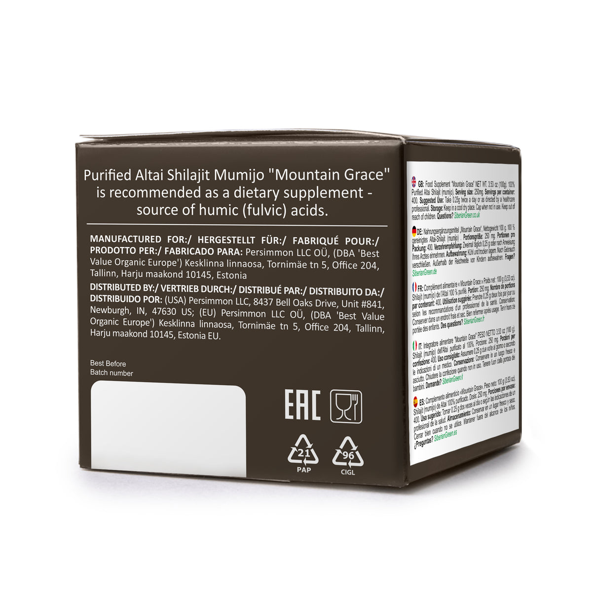 Siberian Green Altai Shilajit – 100g of Pure Resin