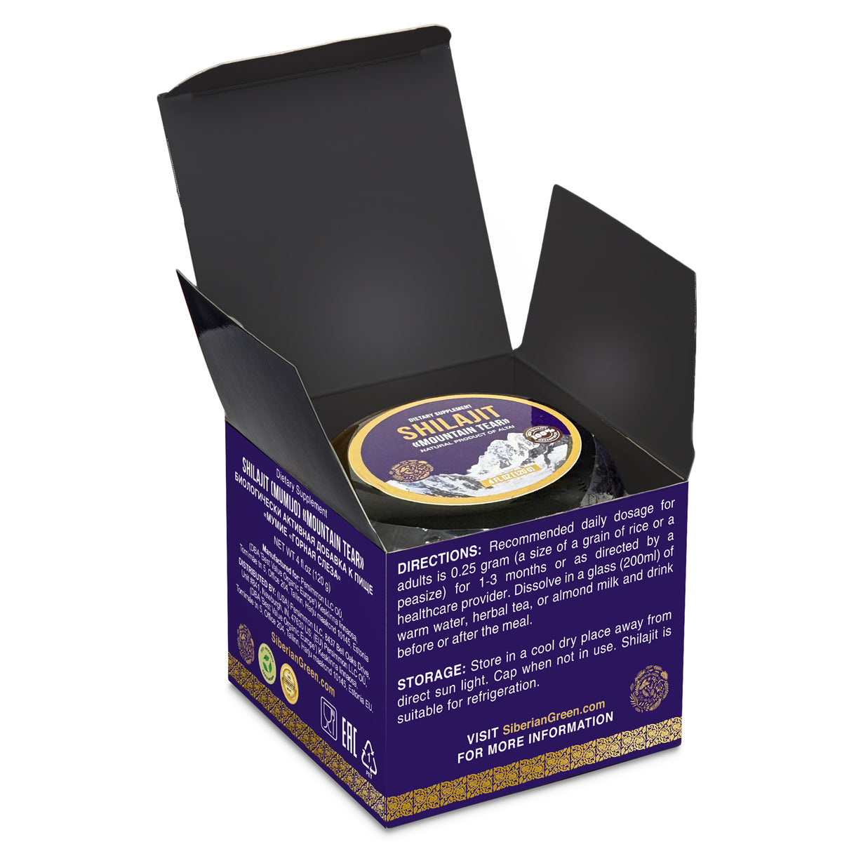 Siberian Green Shilajit Cream Resin Balm – 120g
