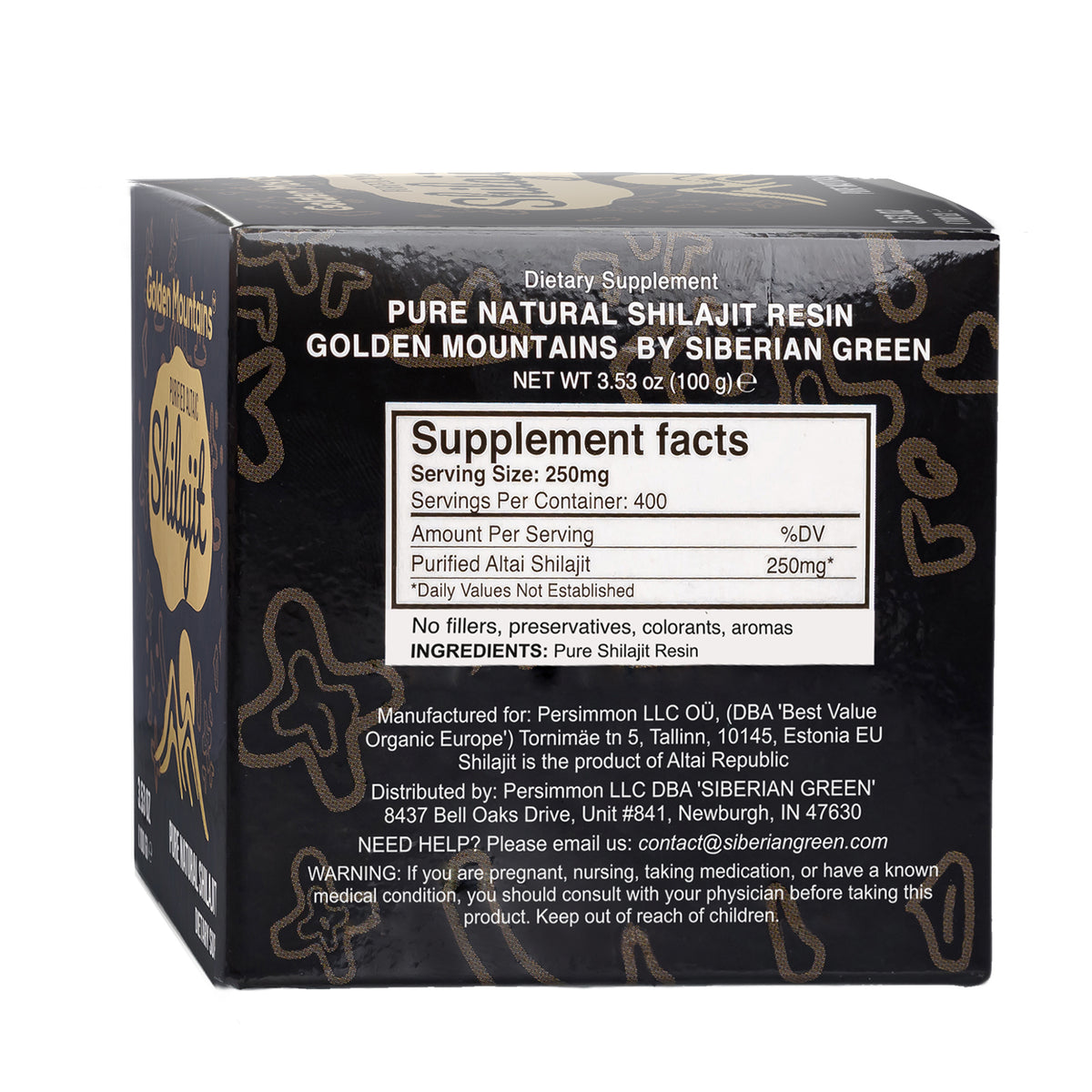 Golden Mountains Shilajit Resin – Authentic Altai Shilajit For Wellness| 100 g