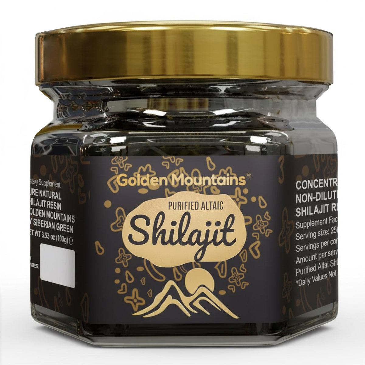 Golden Mountains Shilajit Resin – Authentic Altai Shilajit For Wellness| 100 g