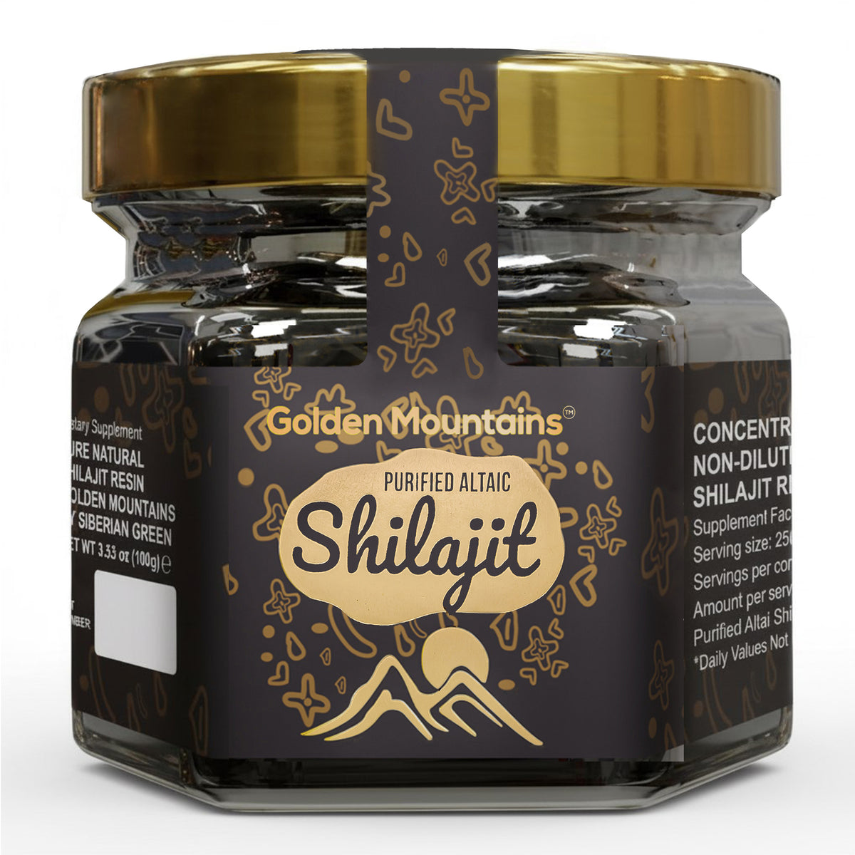 Golden Mountains Shilajit Resin – Authentic Altai Shilajit For Wellness| 100 g