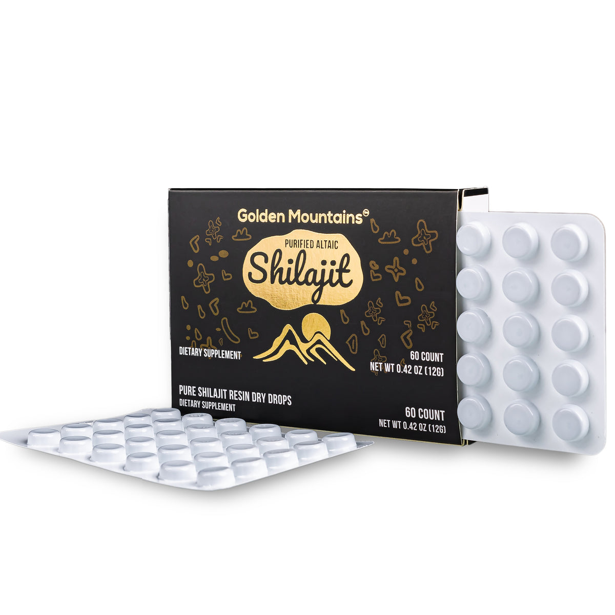 Siberian Green Shilajit Dry Drops – 60 x 200mg