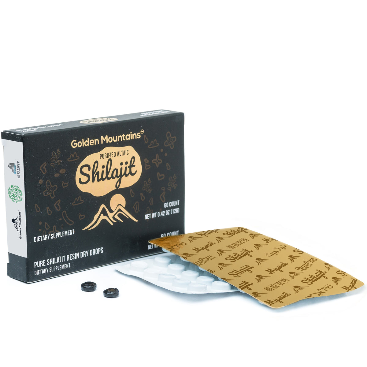 Siberian Green Shilajit Dry Drops – 60 x 200mg