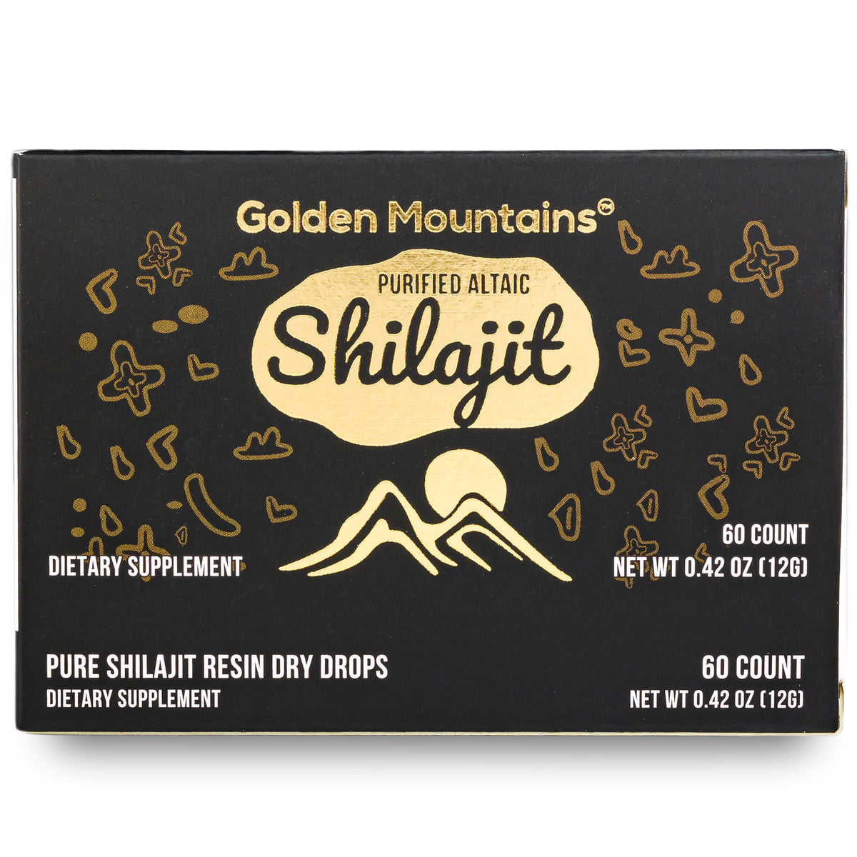 Siberian Green Shilajit Dry Drops – 60 x 200mg