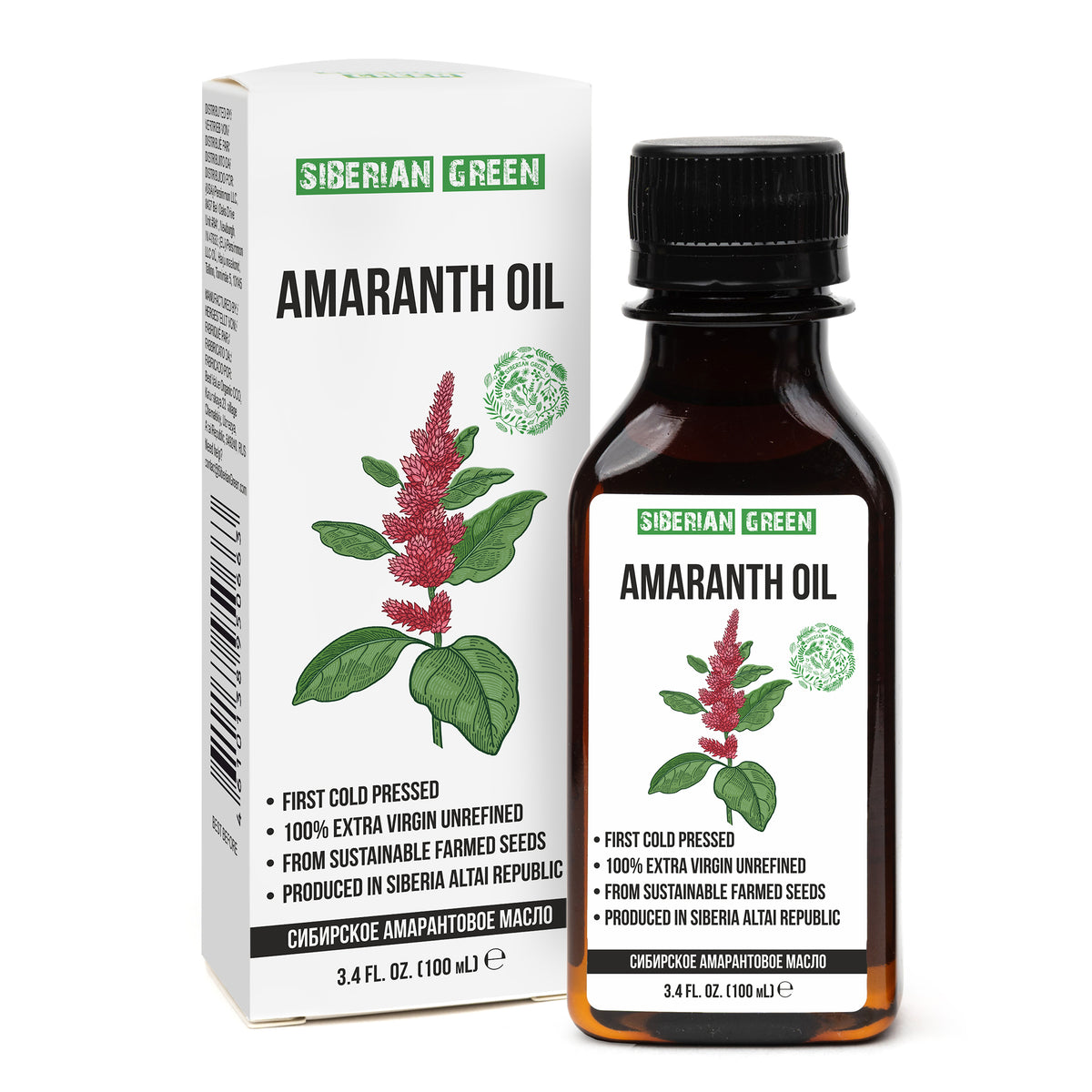 Organic Amaranth Seed Oil – Extra Virgin Cold-Pressed (100ml)