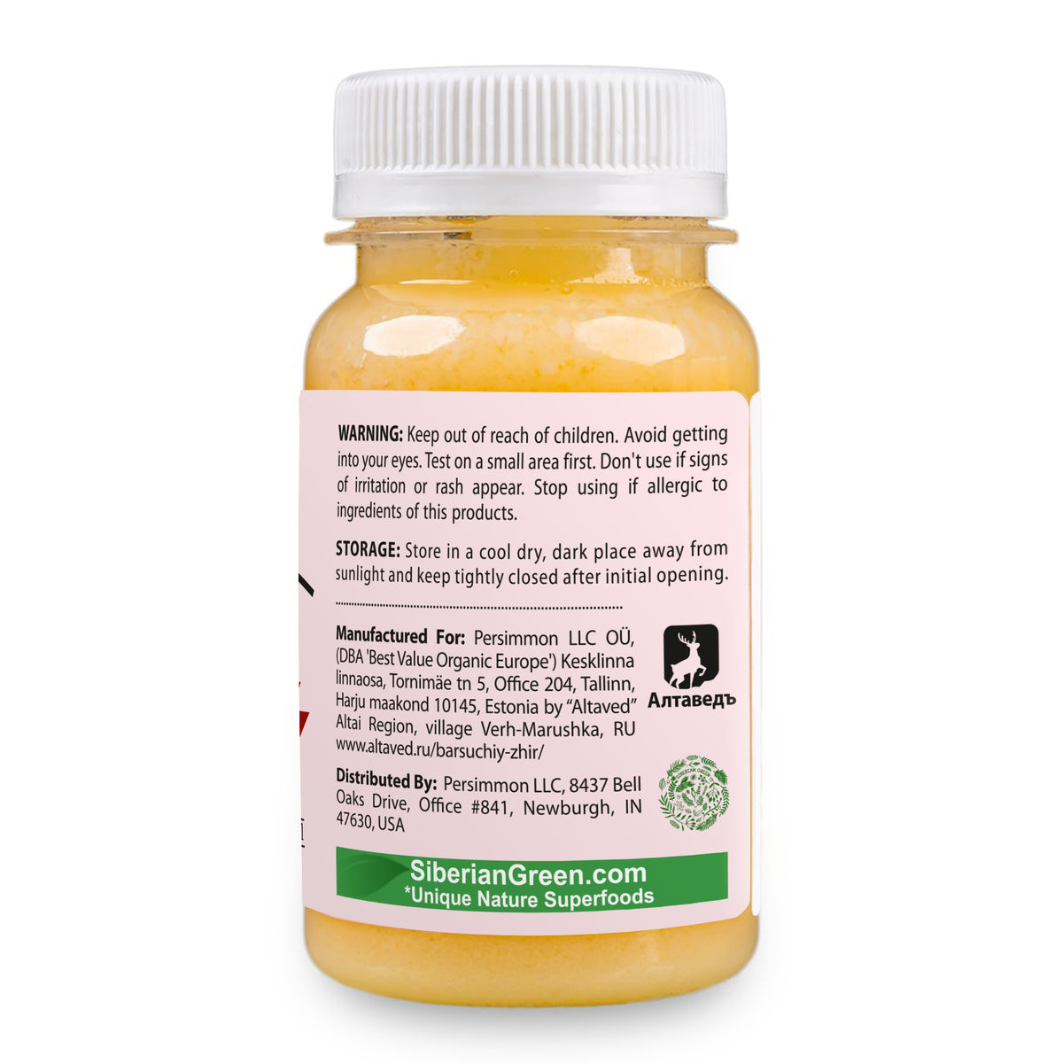 Cream-Gel “Badger Fat” Siberian Warming with Mint Essential Oils and Red Pepper – 100ml