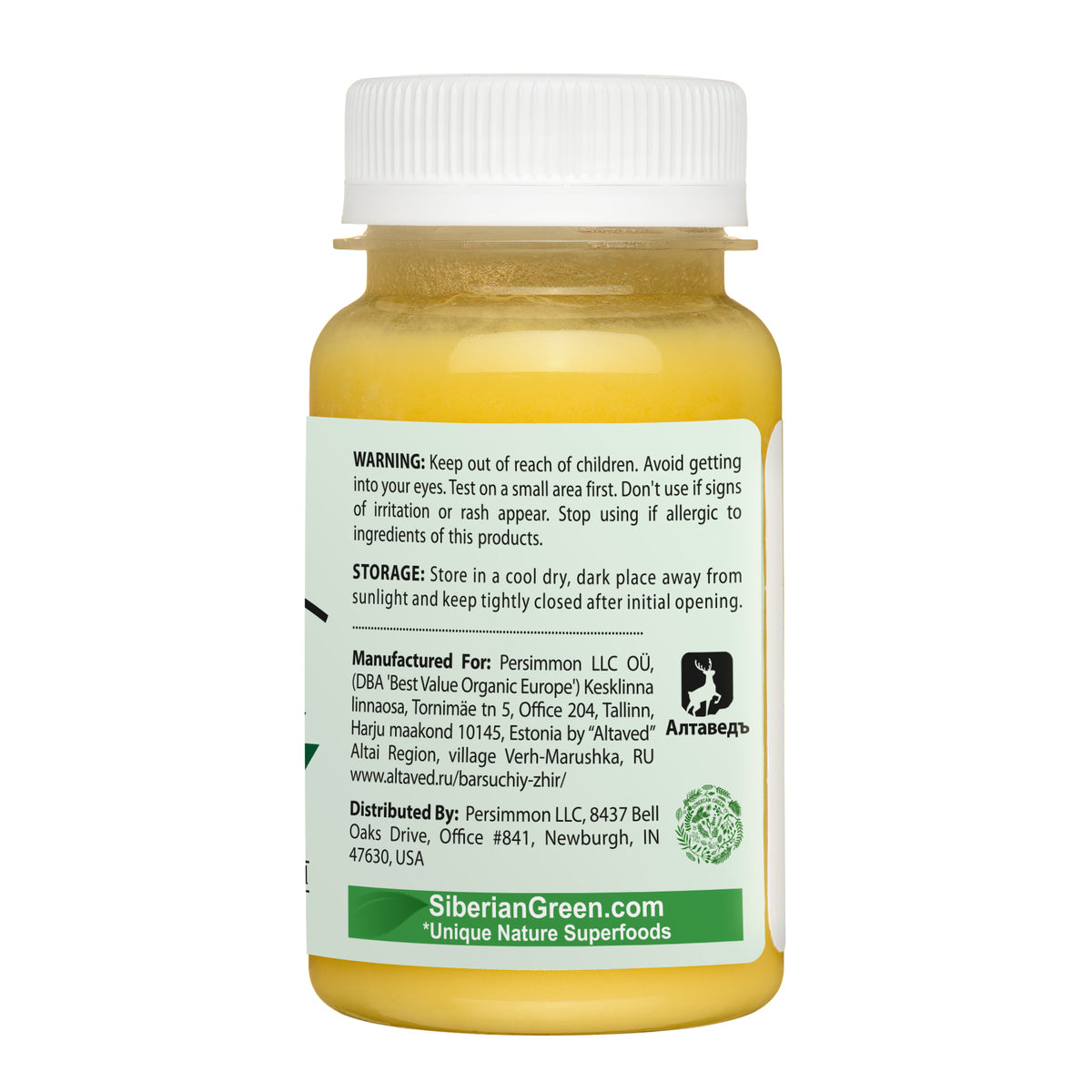 Siberian Badger Fat Cream-Gel with Sea Buckthorn Oil, Pine Resin & Vitamins – 100ml