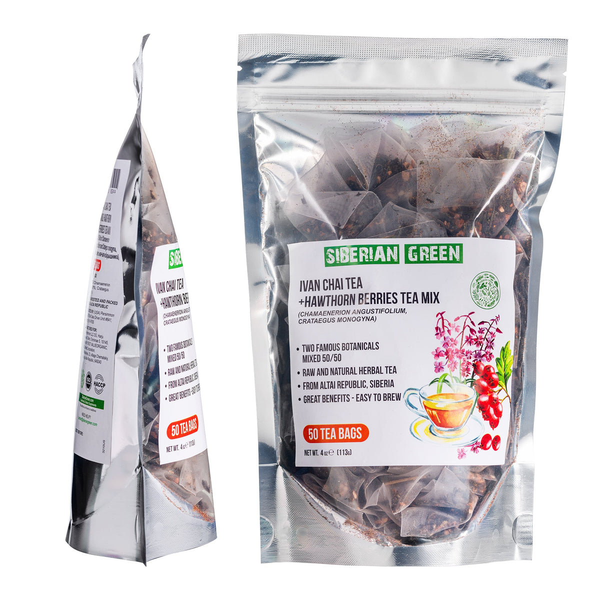 Siberian Green Ivan Chai Tea with Hawthorn Berry