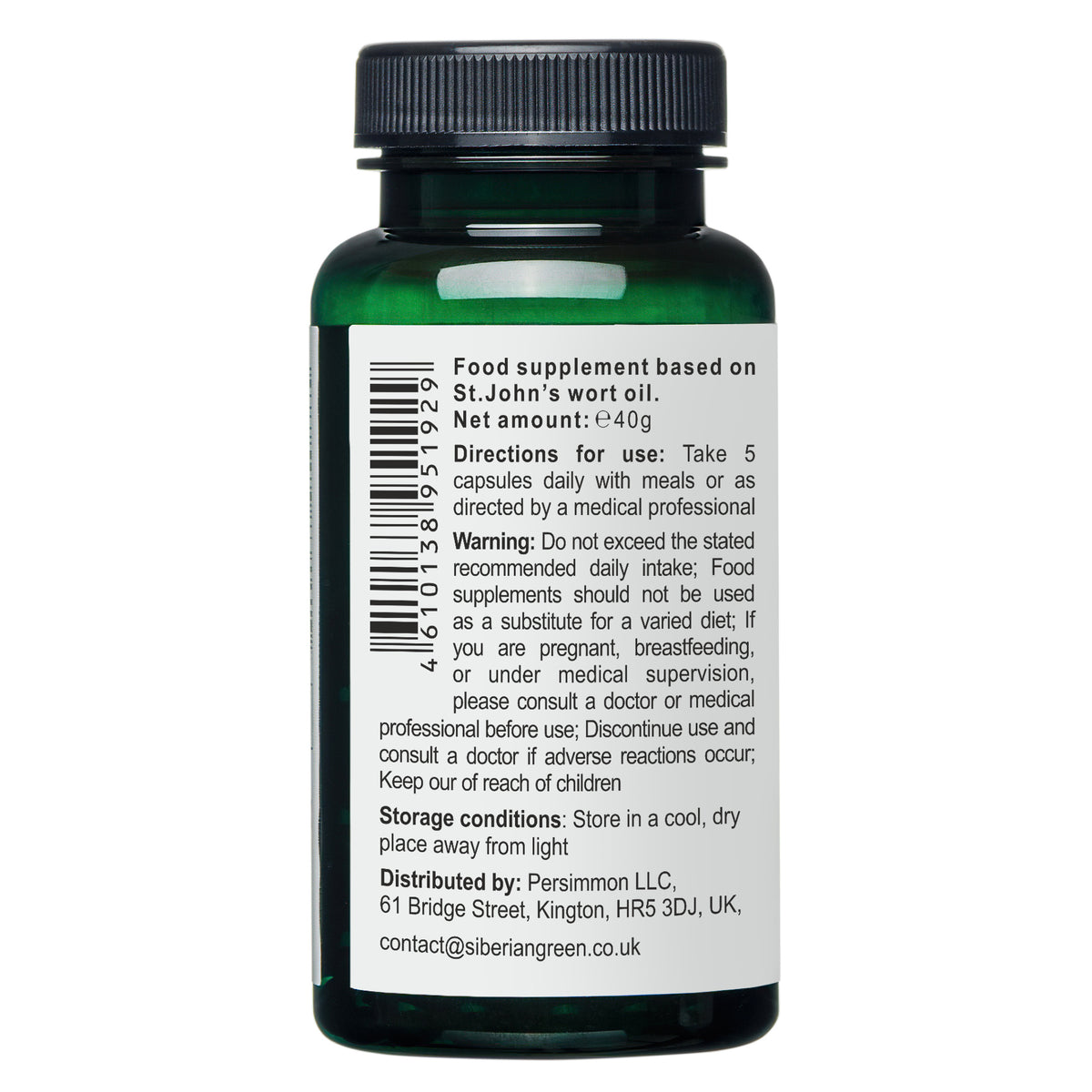 Oil from St. John’s Wort Wild-Harvested 