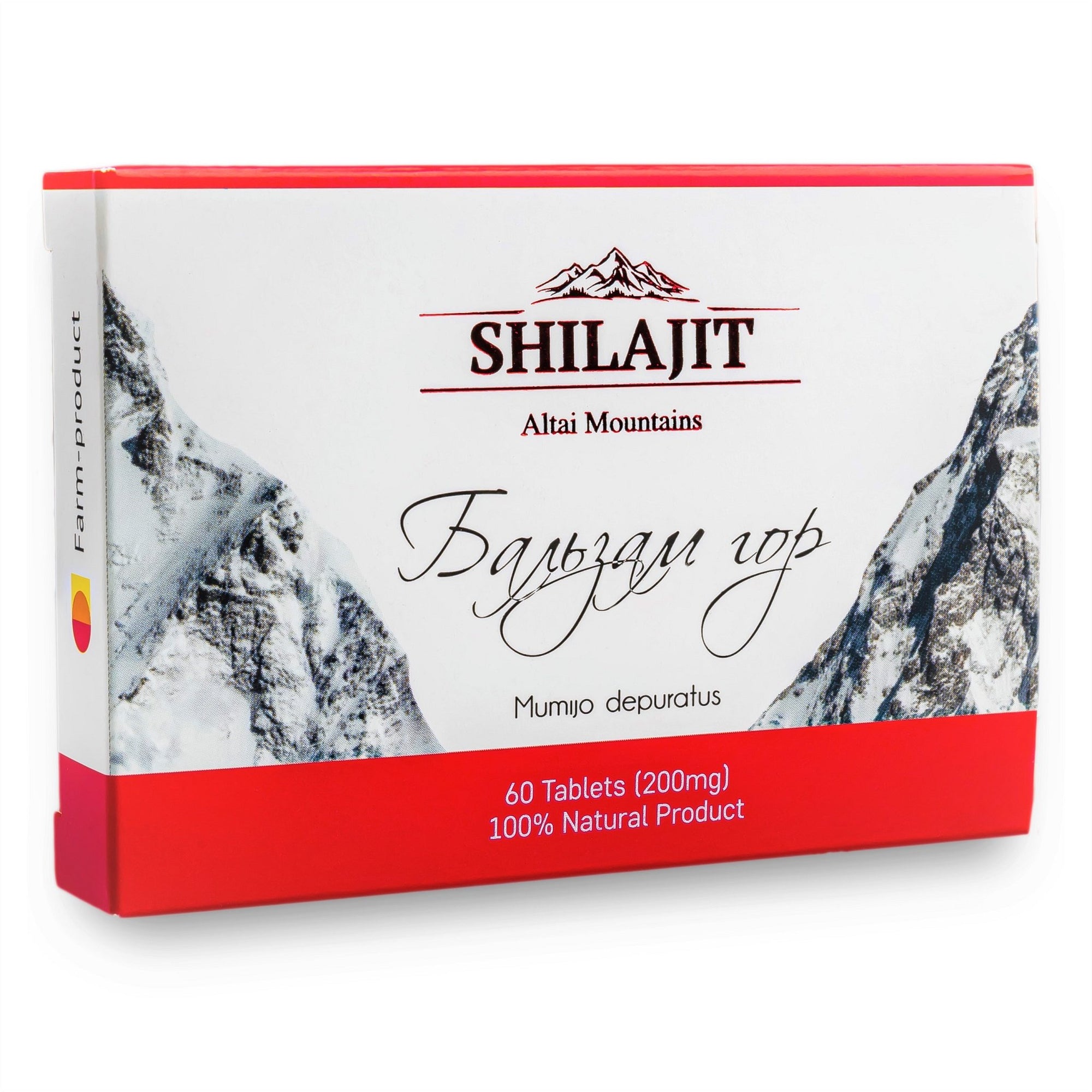 "Mountain Balsam" Pure Shilajit 60 count Altai Mumio Mumiyo Resin